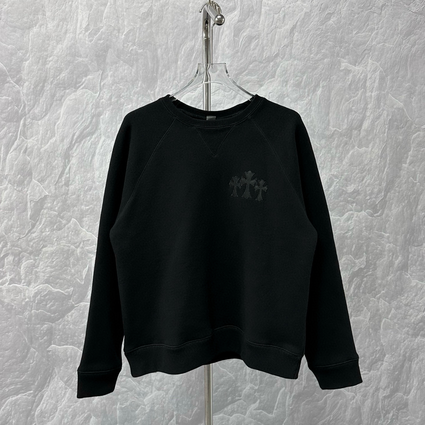 未使用 Chrome Hearts/克罗心 SS25logo刺绣卫衣 L码 D16265