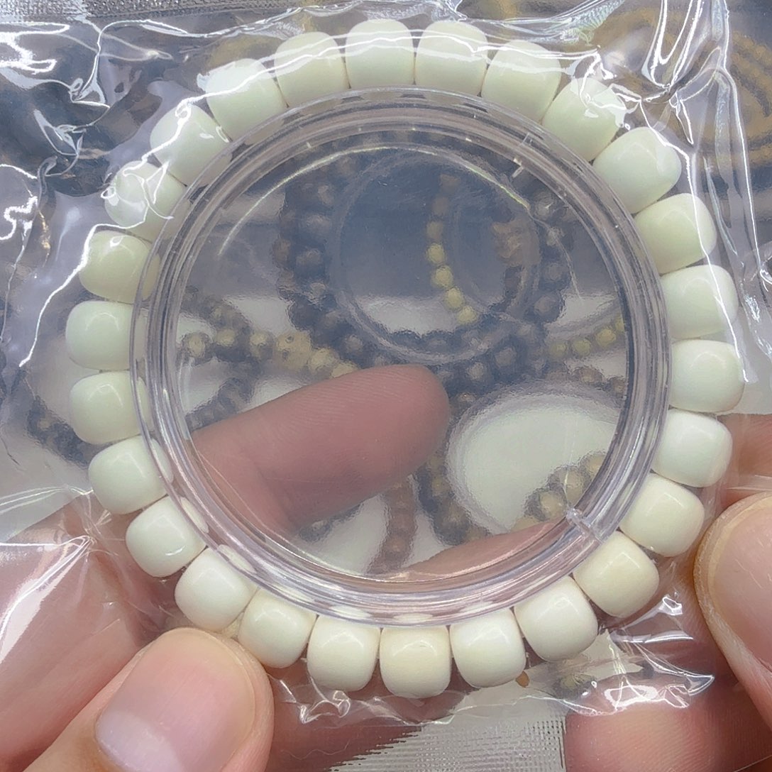 星月菩提手串33白菩提单圈0.9
