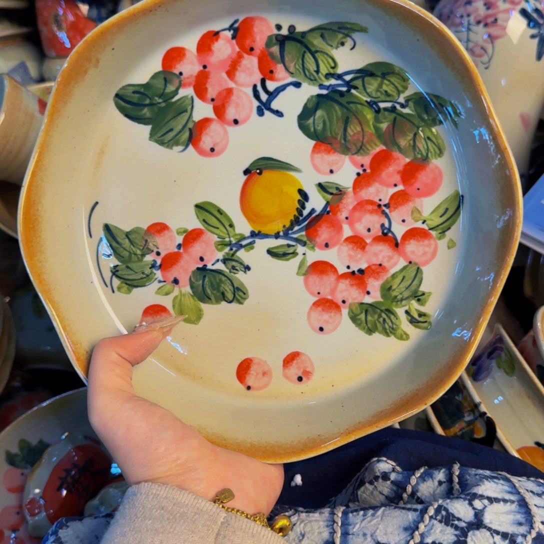 瓷片景德镇陶瓷手工手绘