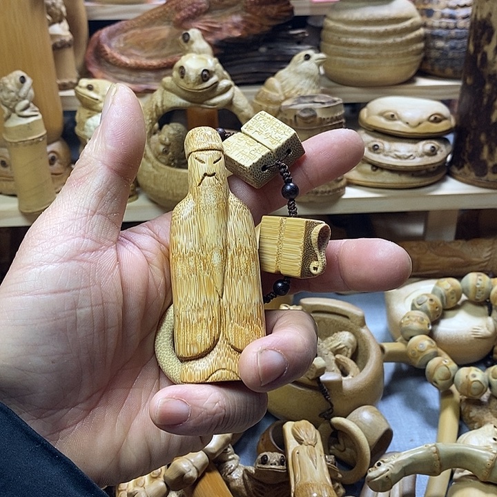 竹雕翁仲司南刚卯严卯