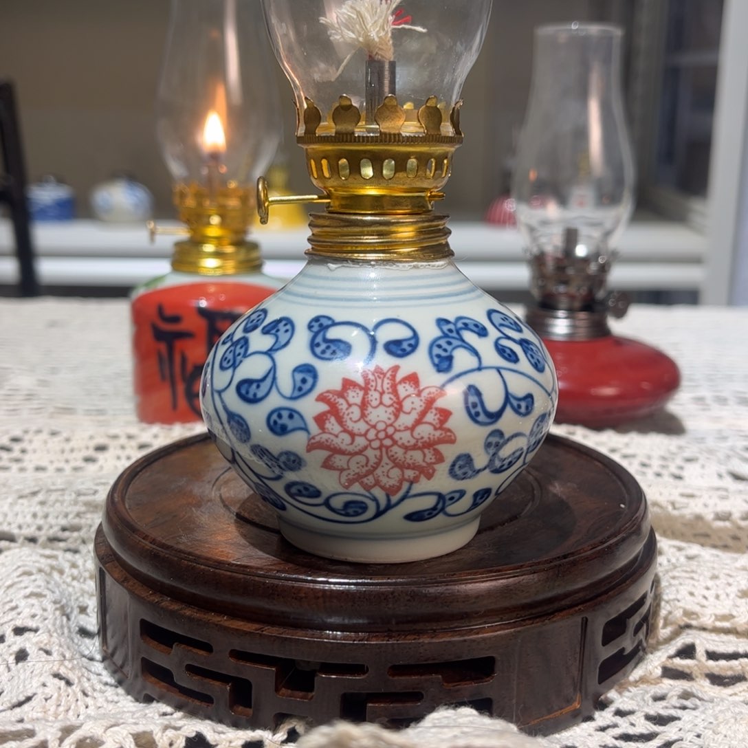 摆件景德镇陶瓷香薰灯