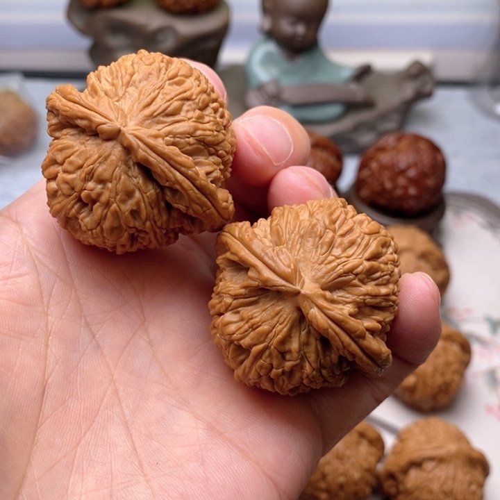 【闪购商品】文玩核桃把件禧****7白狮子