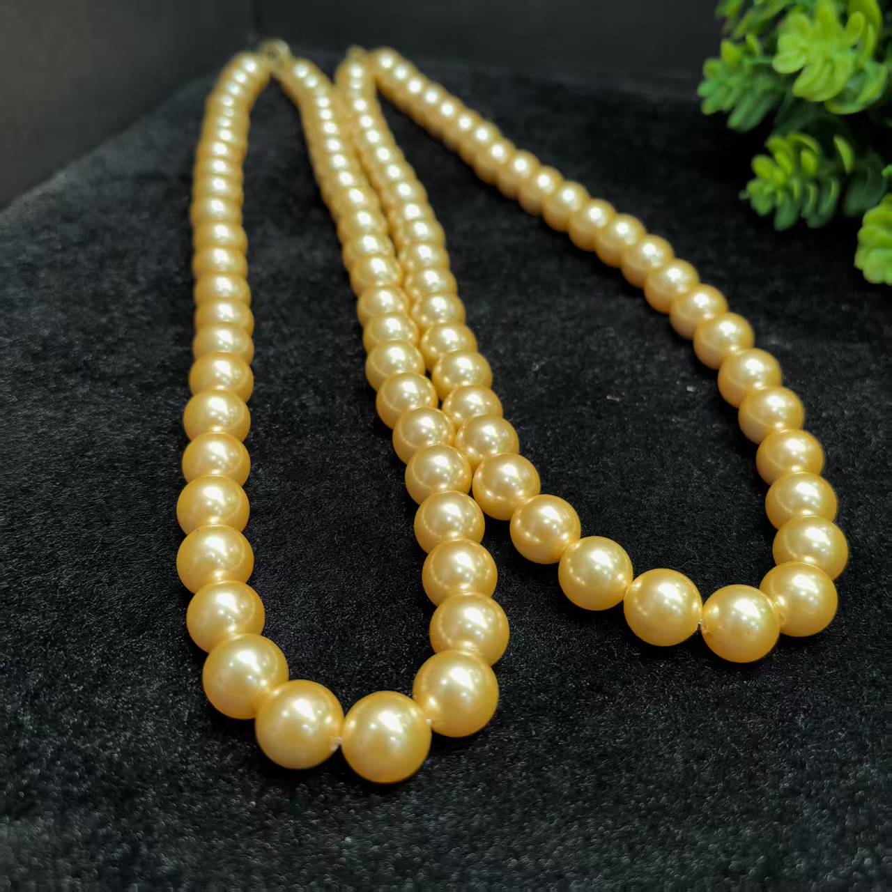 C10068金光彩蝶贝珠项链-多样性只发一件