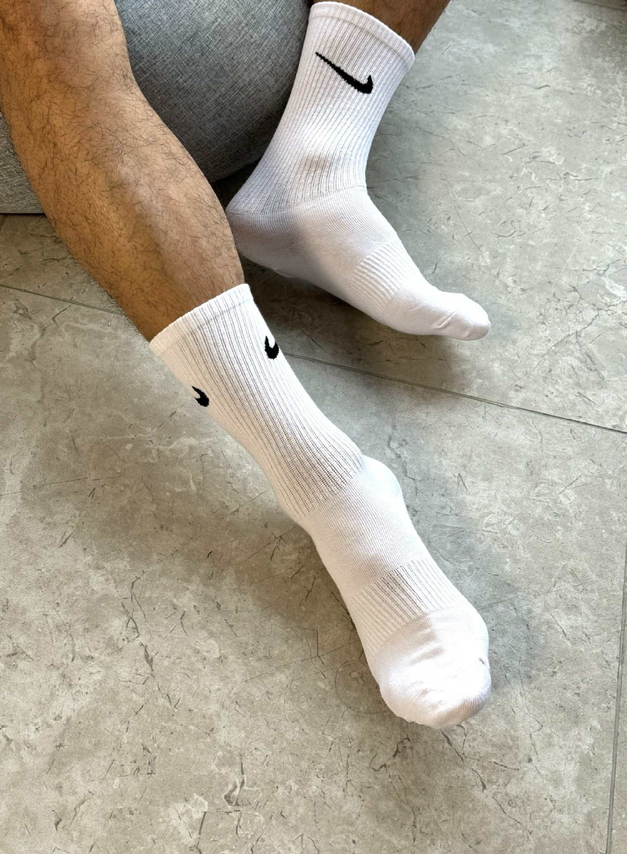 3双白色棉袜透气四季袜子