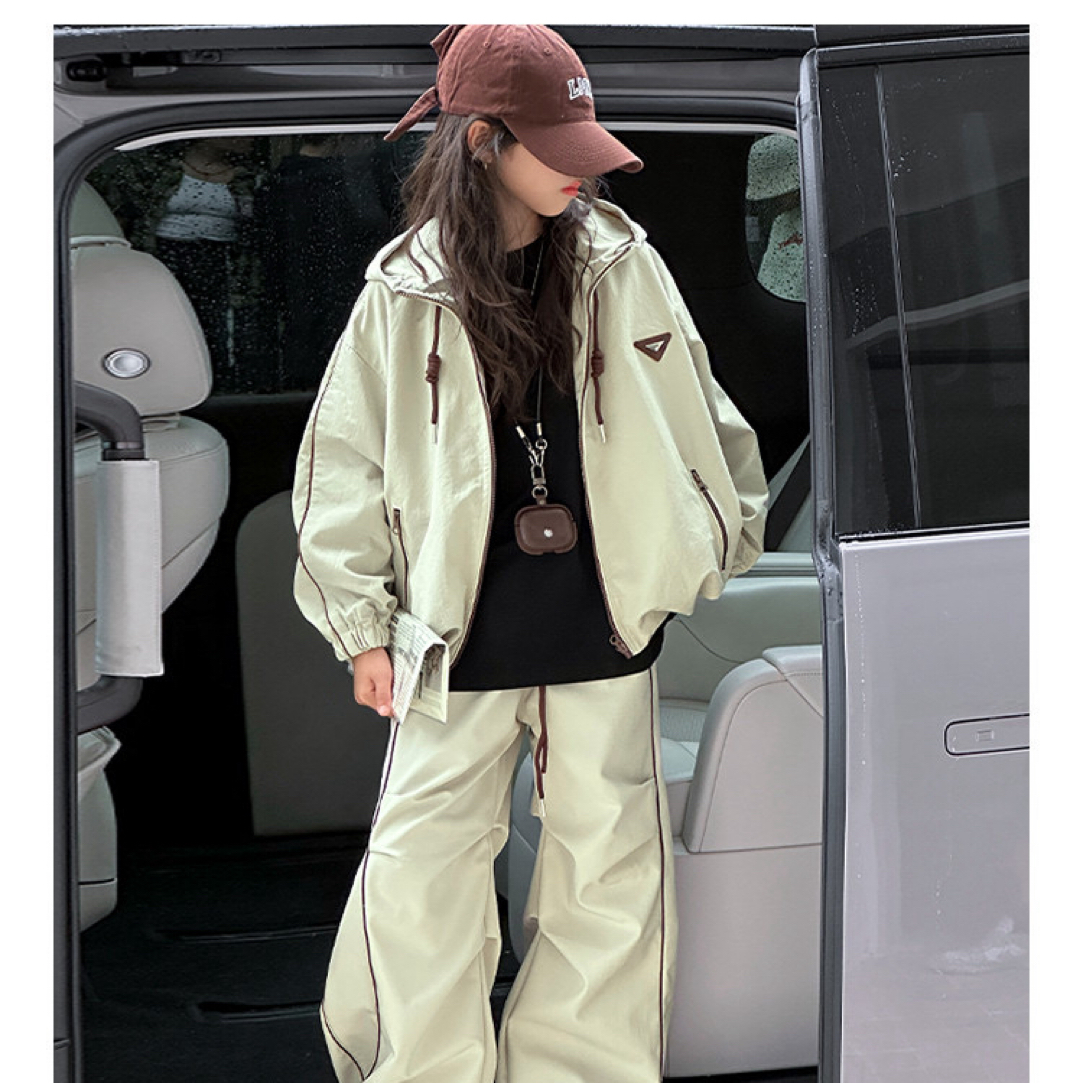 女童秋冬夹棉洋气运动套装