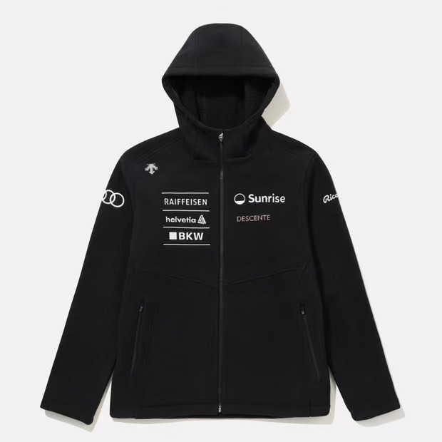 DESCENTE/迪桑特SWISS SKI系列奥迪联名夹克连帽外套SQ423SKTO1