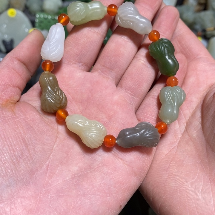 和田玉手链未镶嵌太*山