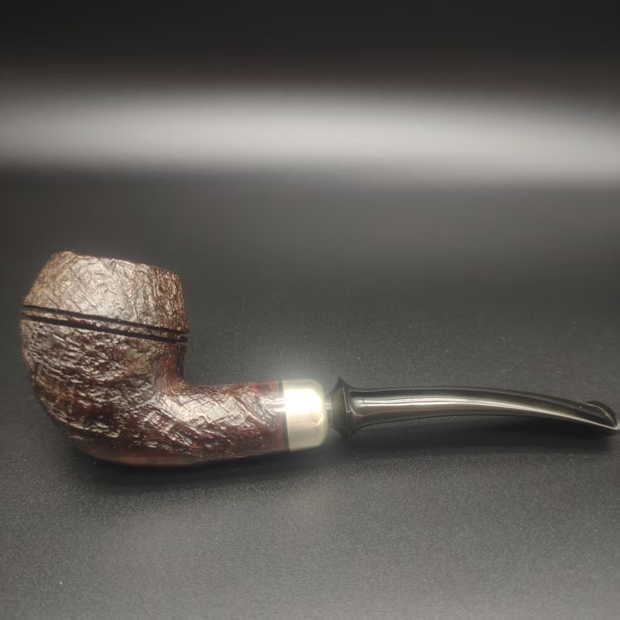 石楠木手工斗牛头喷砂弯斗3mm军插硫化斗嘴