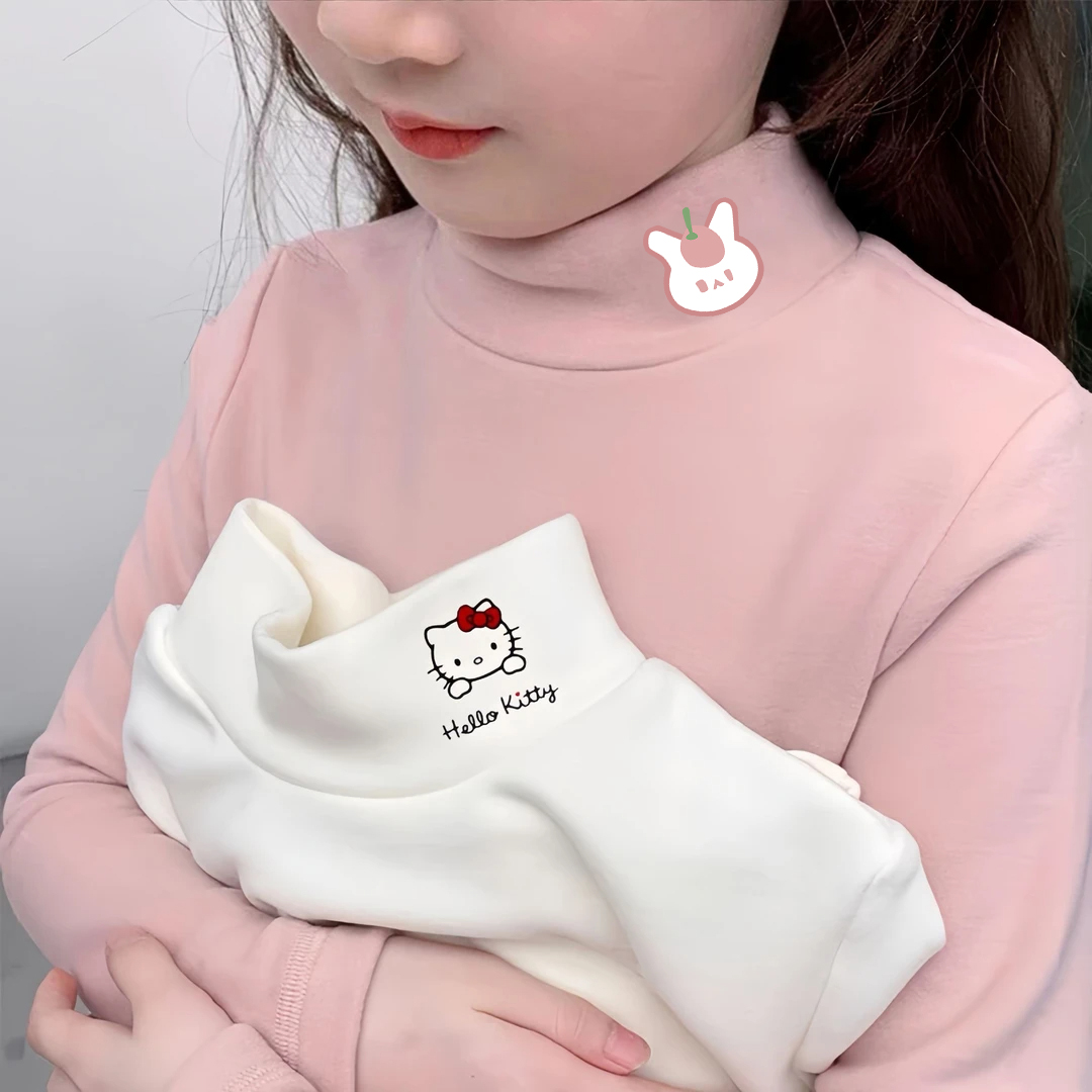 新款女童秋冬打底衫冬装长袖儿童德绒女宝宝洋气半高领保暖上衣潮
