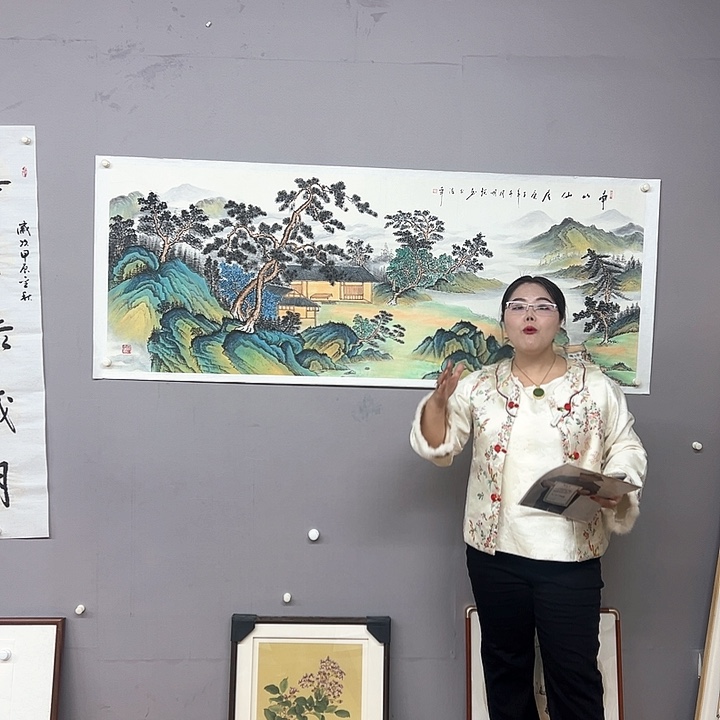 国画中美老师纯手绘作品