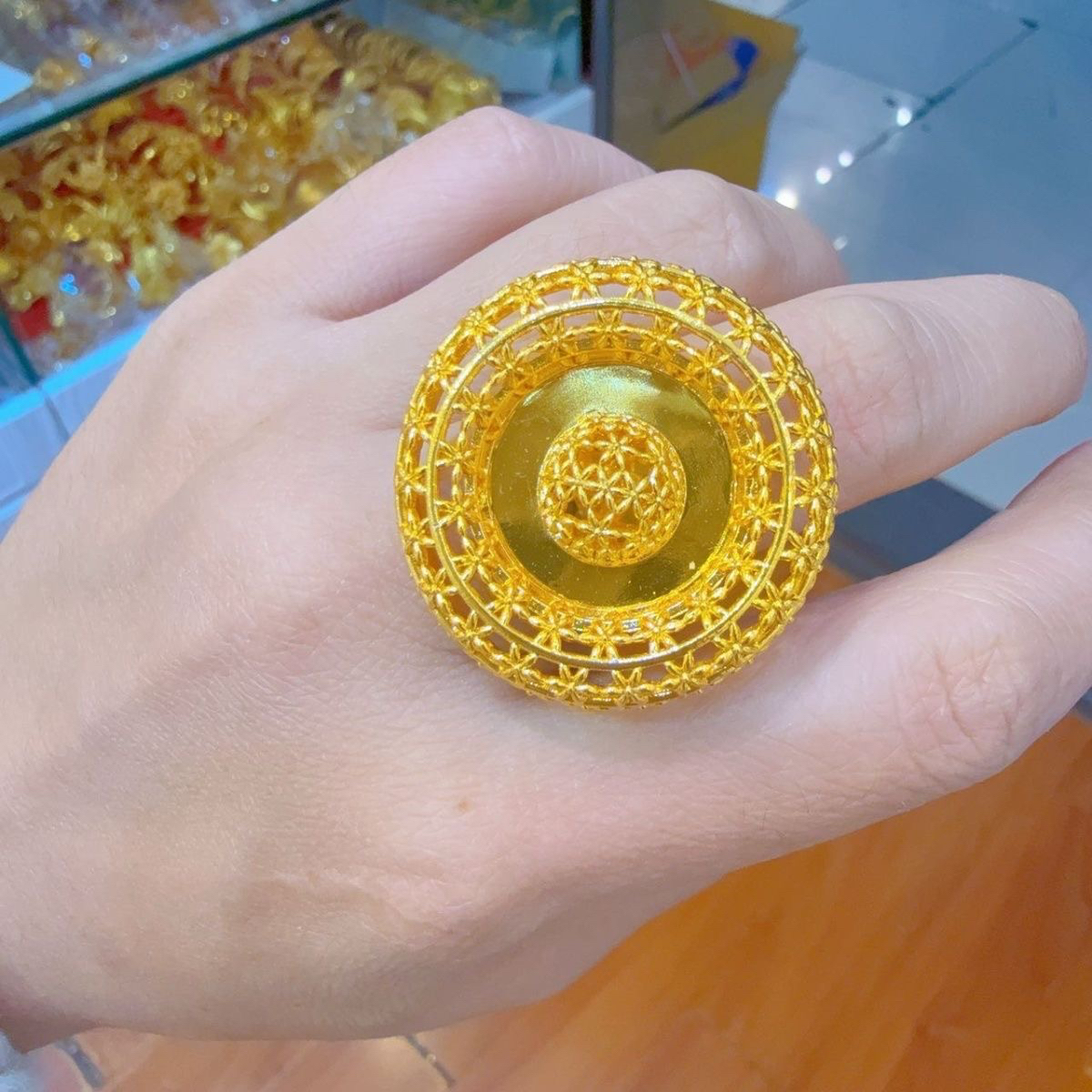 铜合金戒指 铜合金戒指 新款气质馕款 nan uzuk 