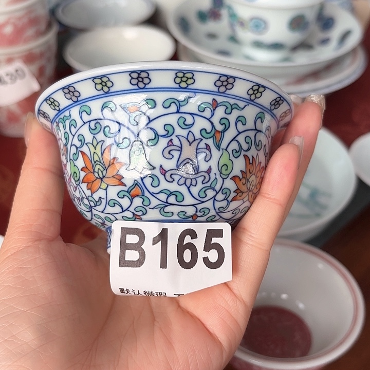 微瑕手工手绘茶具165