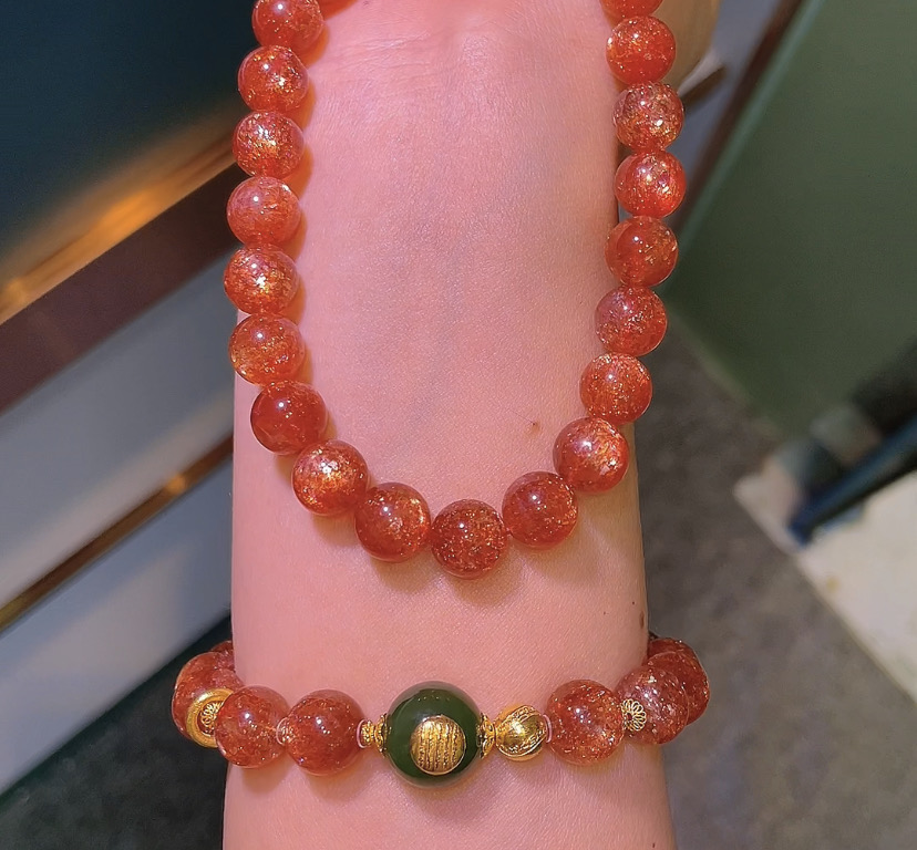 【16：00金太阳专场】全火彩大点位项链上新，手串火凤凰金太阳必蹲