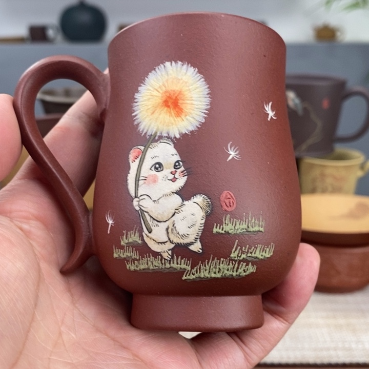 紫砂茶杯宜兴紫砂主人杯