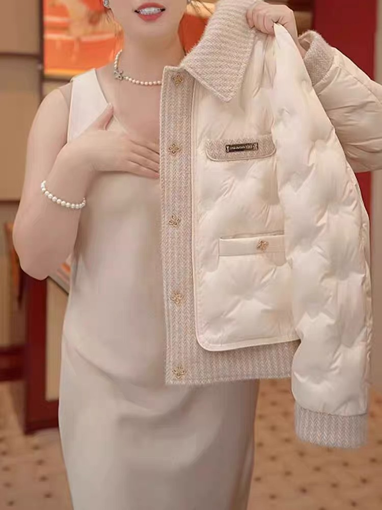 2025新款厚款修身型小香风短款外套气质宽松秋冬Y60