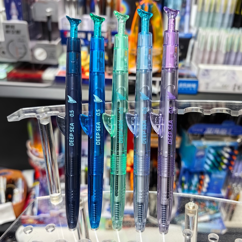 点石深海舱·巨齿鲨中性笔双珠速干静音时空舱书写刷题笔0146