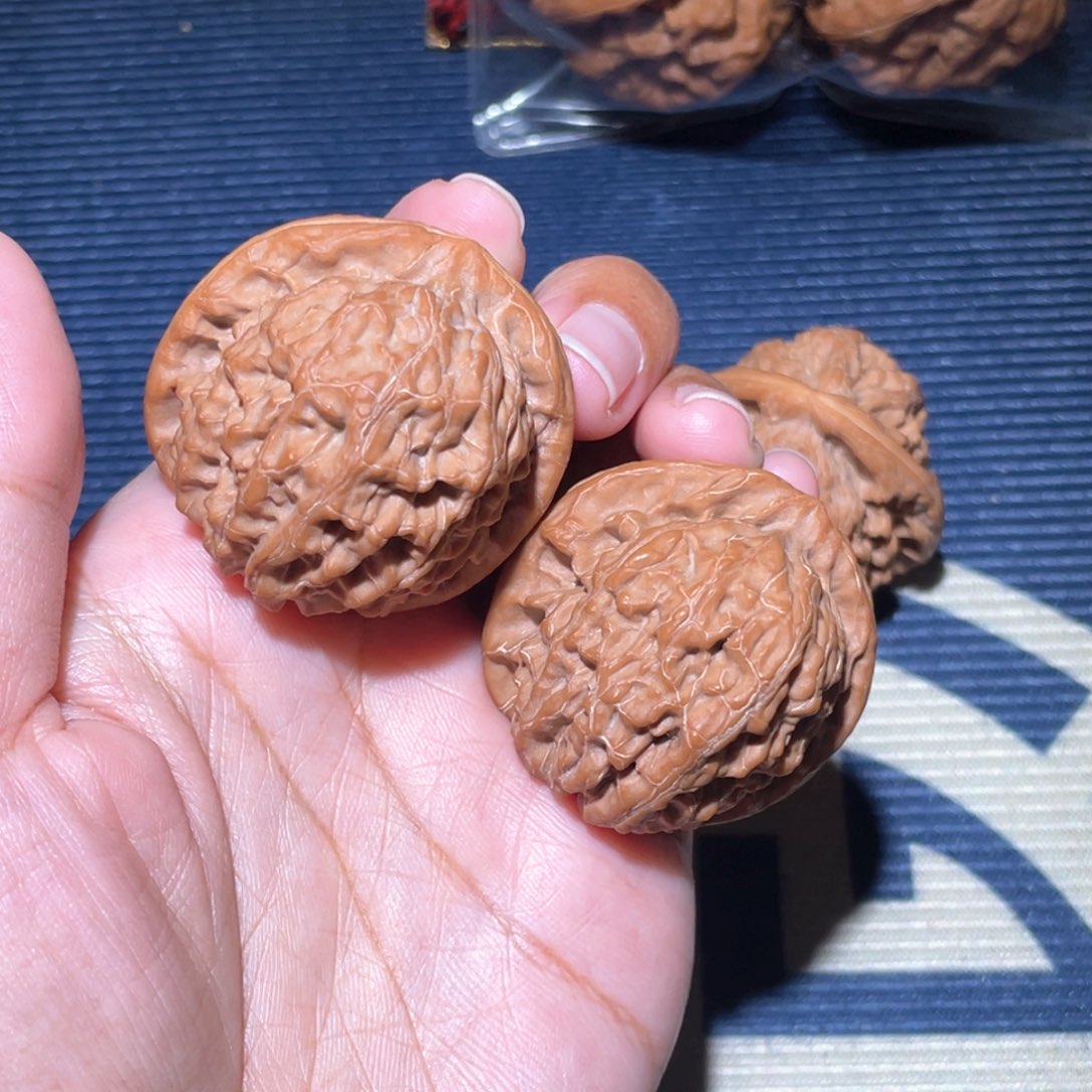 文玩核桃吊坠吉***.水月莲花40