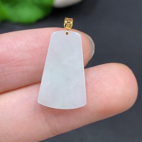 H51-天然A货翡翠-无事牌