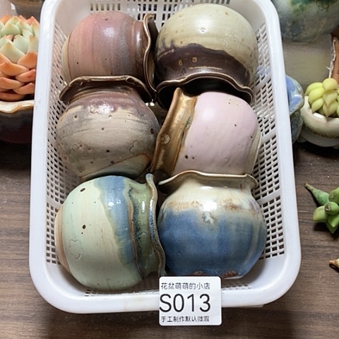 紫砂花盆013微瑕品口径5.5到6左右
