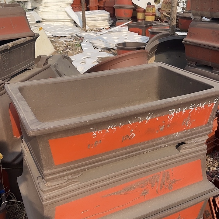 紫砂花盆长80宽50高24