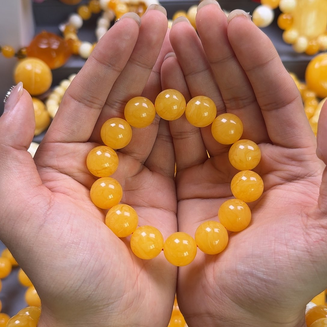 蜜蜡珠宝奇石未镶嵌同料16mm
