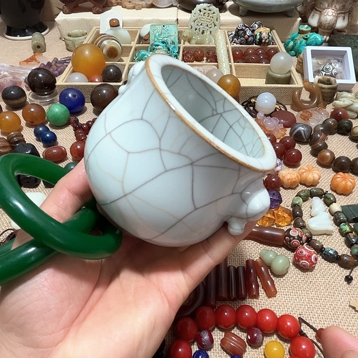 摆件孤***了瓷器老物件摆件手工