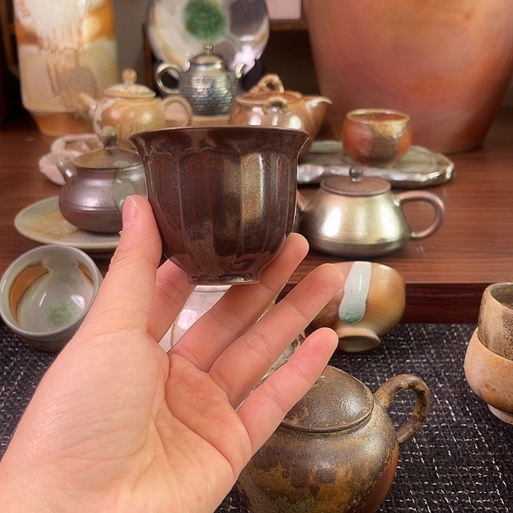 紫金莲花主人杯茶杯