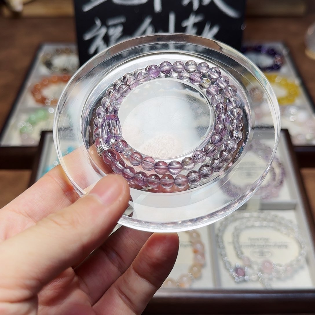 水晶手链合金玻利维亚双圈