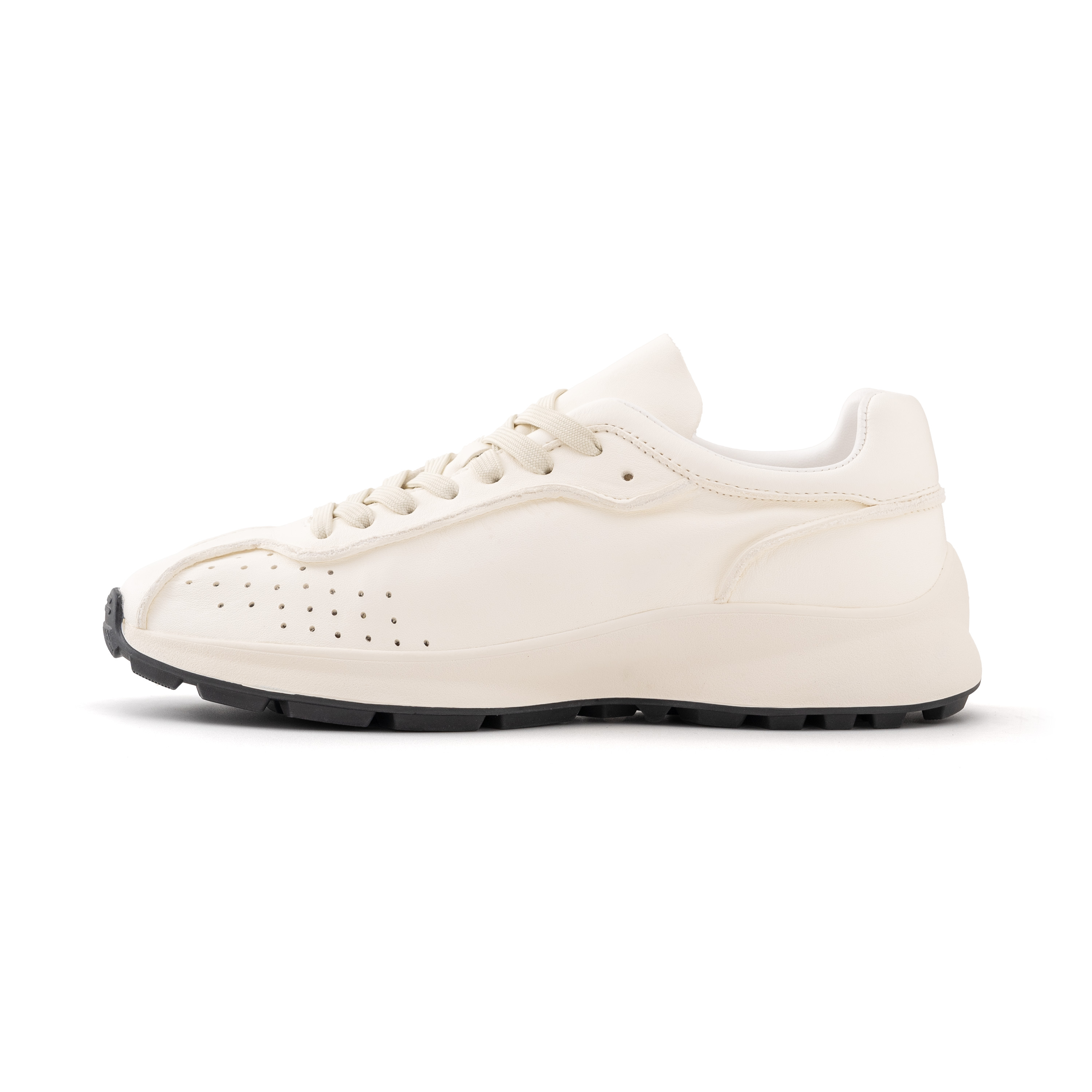 25ss轻奢小白鞋牛皮厚底舒适老爹鞋系带轻便香奶奶同款运动休闲鞋