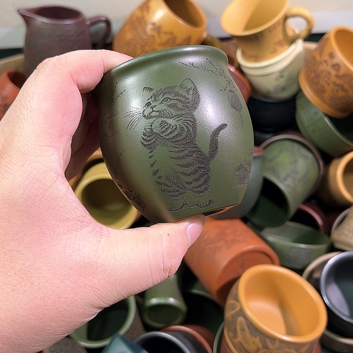 茶杯紫砂全手工紫砂主人杯