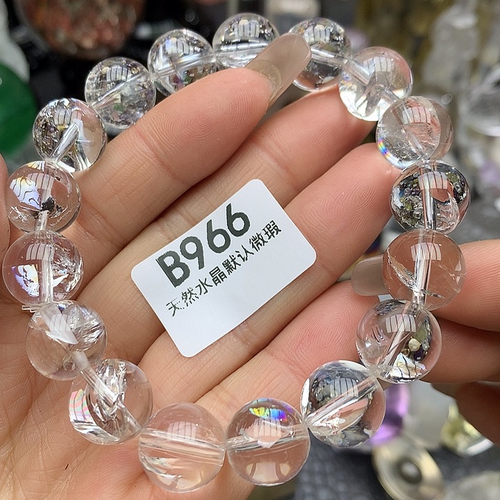 水晶手链12mm+未镶嵌水晶