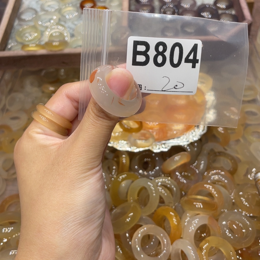 玛瑙/玉髓未镶嵌戒指804