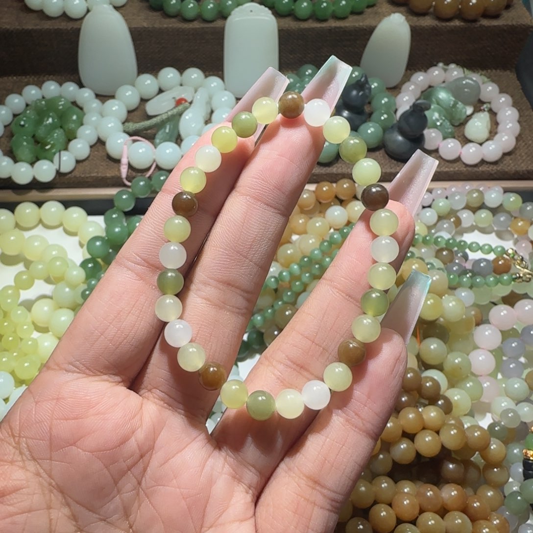 和田玉未镶嵌手链