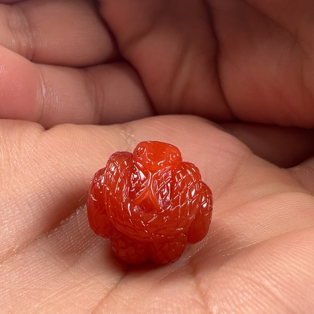 南红玛瑙蛇珠17.6未镶嵌
