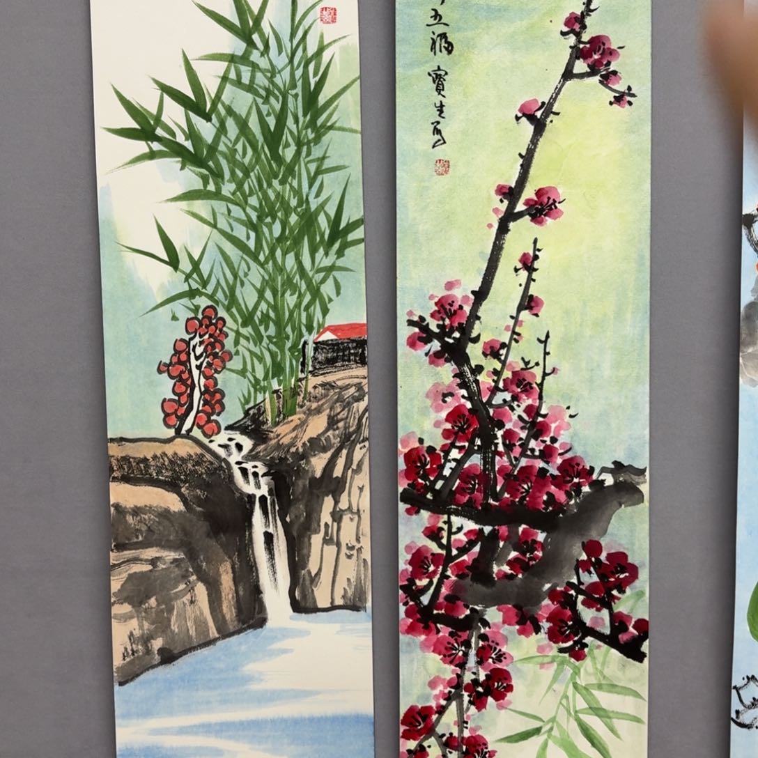 国画艺术家真人手绘