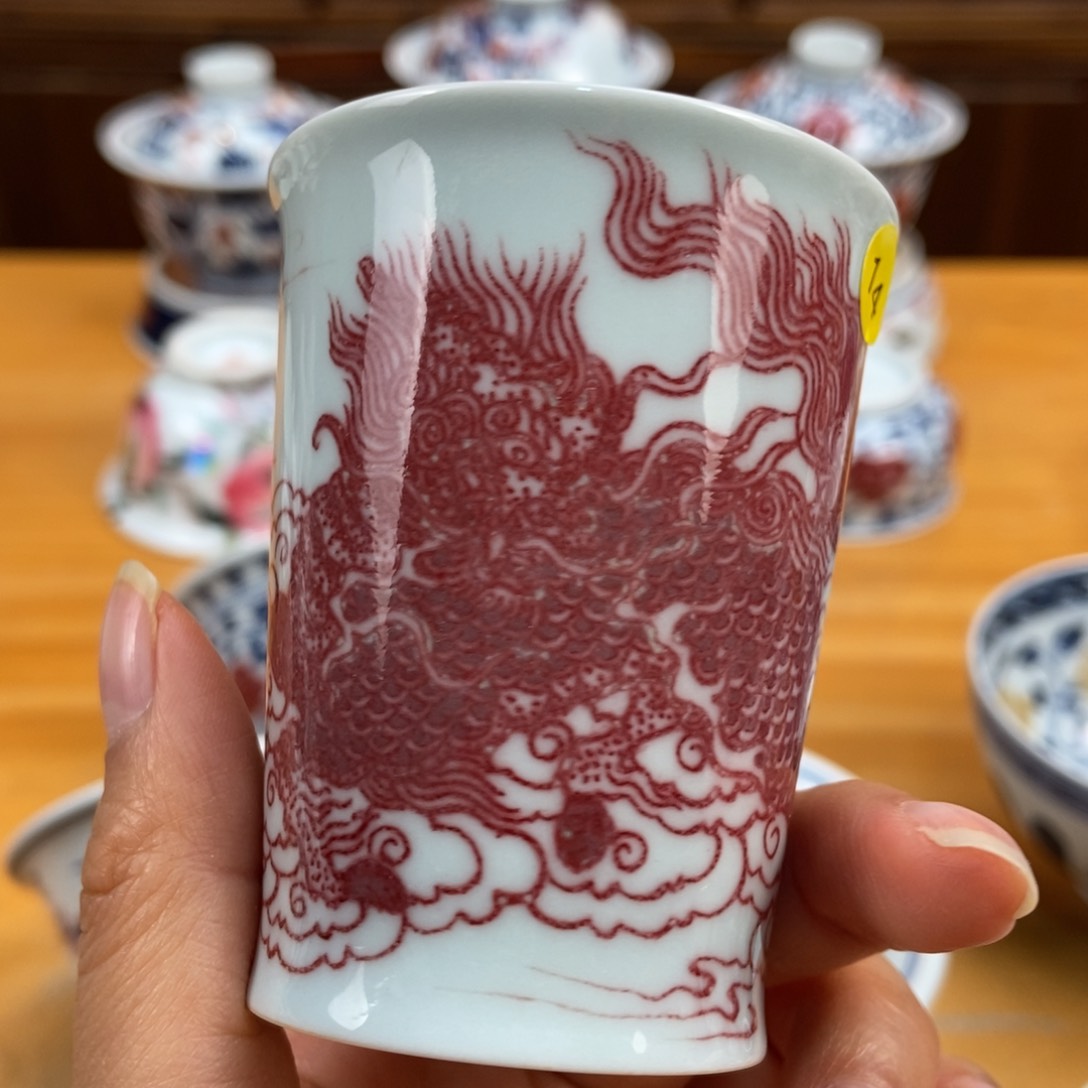 手绘现代茶具非古董