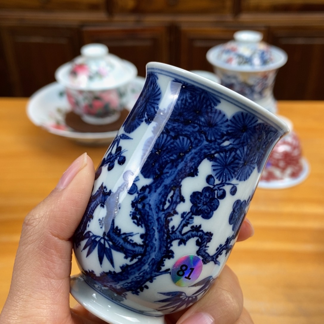 手绘现代茶具非古董菏****车