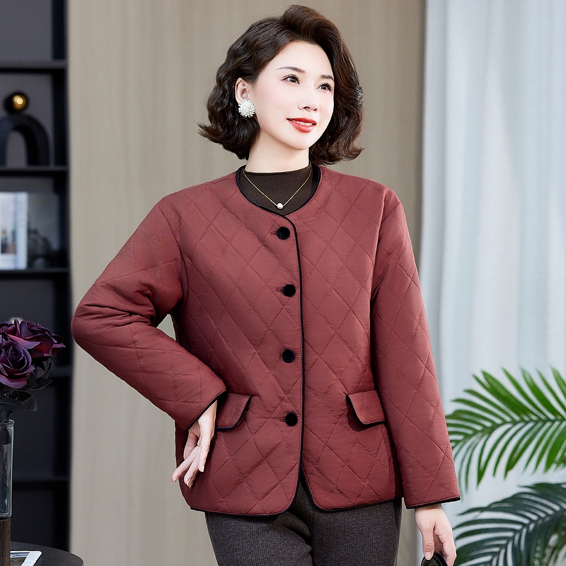 新中式妈妈外套春秋短款50岁多岁上衣时尚中老年女士高端妈妈装