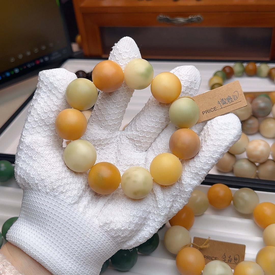 菩提根/象牙果吊坠卡22干磨圆珠微瑕11