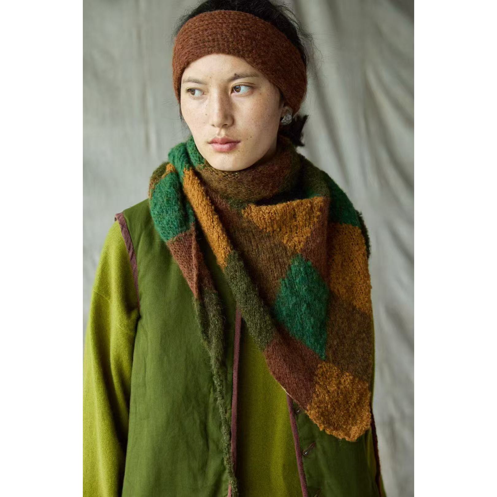 妝點家 左岸迷香 羊 毛 尼龙 围巾 Z25FW 7219