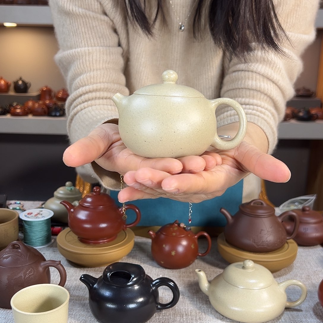 紫砂茶壶?***?西施 170cc 本绿