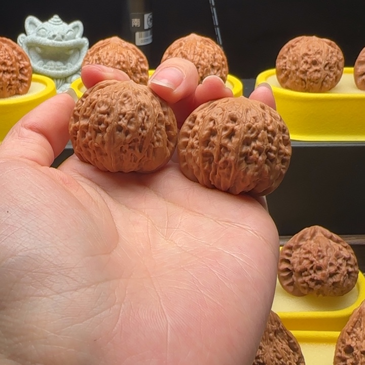 文玩核桃把件39虚尖铁锤