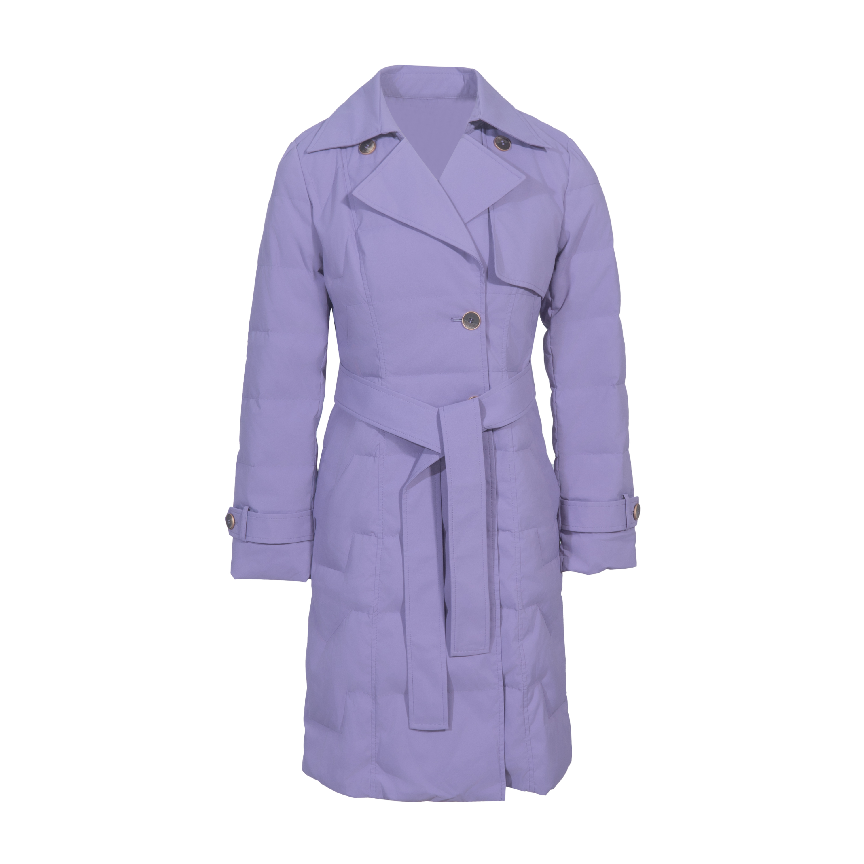 【小熊严选】冬季常规款长款中长款拼接时尚紫羽绒服YE6244374849