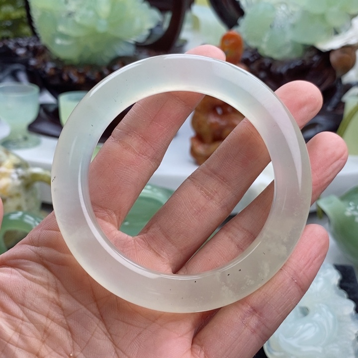 岫玉四大名玉手把未镶嵌红**道