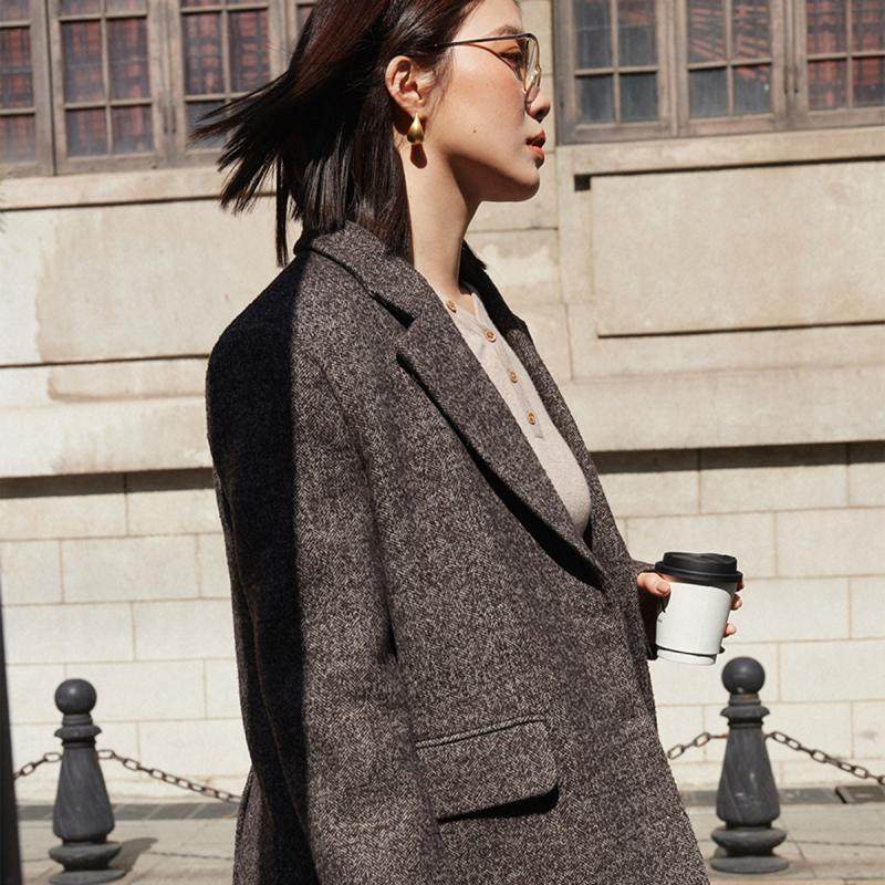 【折扣款】PLUSMALL 简爱日记 气质高腰半身裙PLUS2410077B