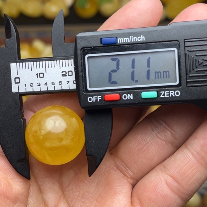 蜜蜡未镶嵌珠宝奇石天然蜜蜡散珠微瑕一粒204