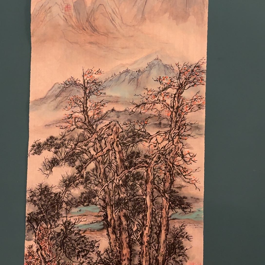 国画王老师画作画作