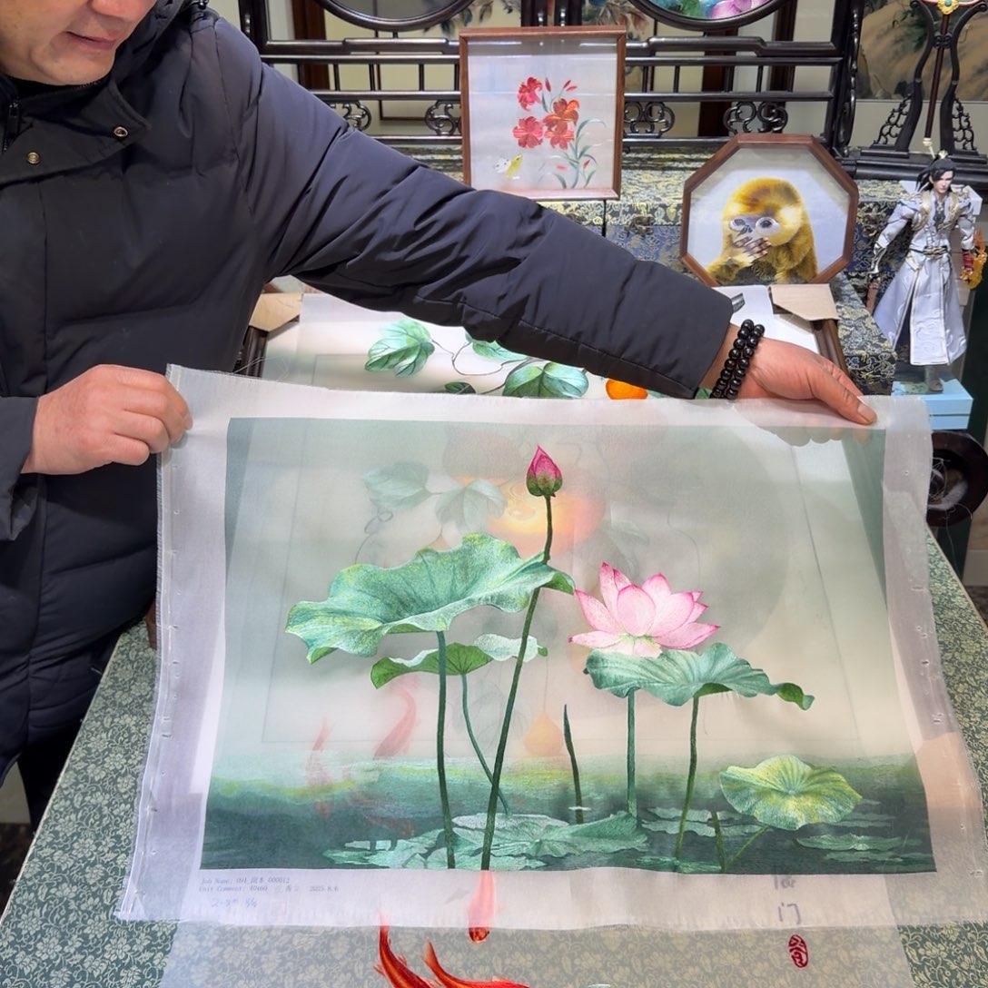 刺绣手工苏绣工艺单面绣片