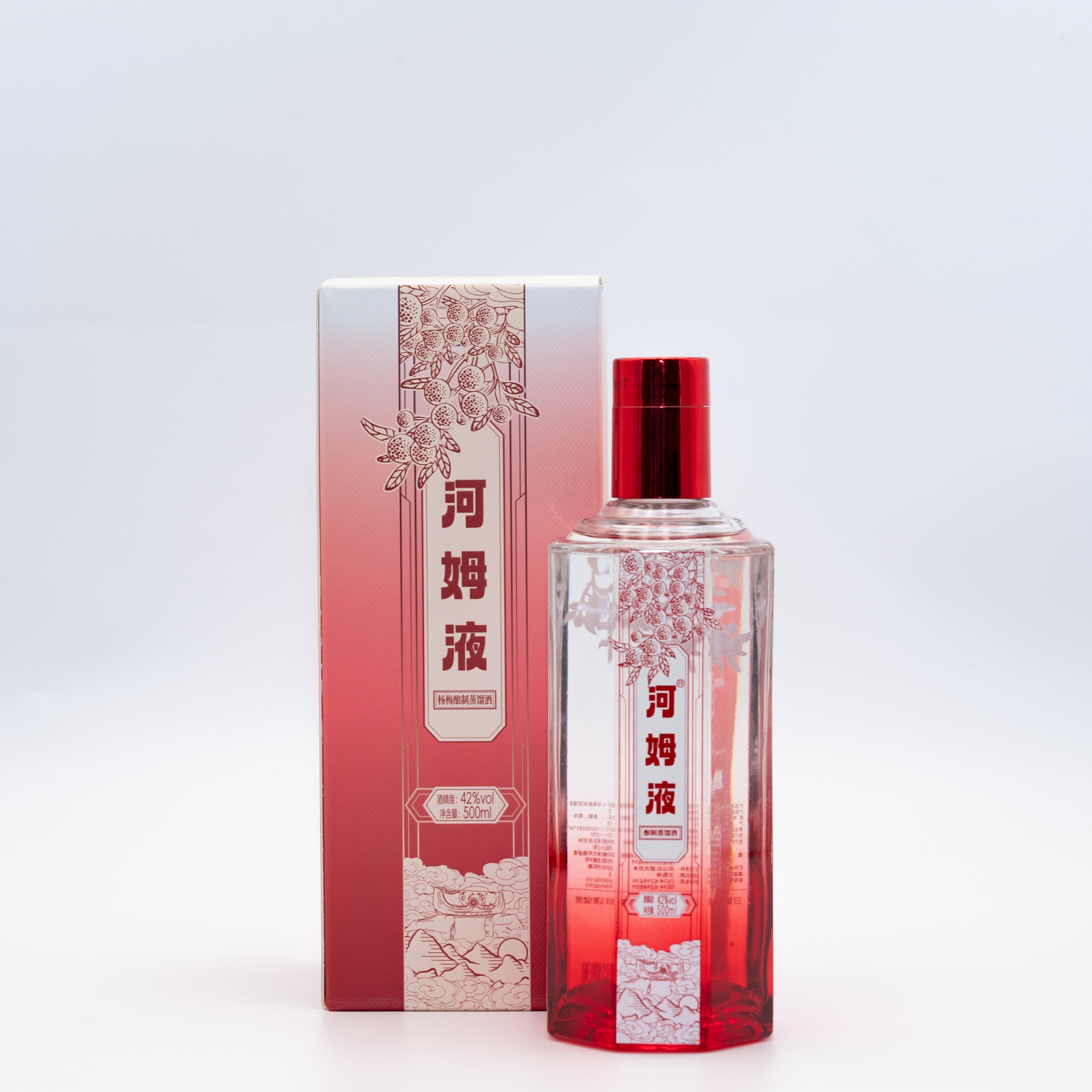 河姆液杨梅酿制蒸馏酒 余姚特产 口粮酒42度500