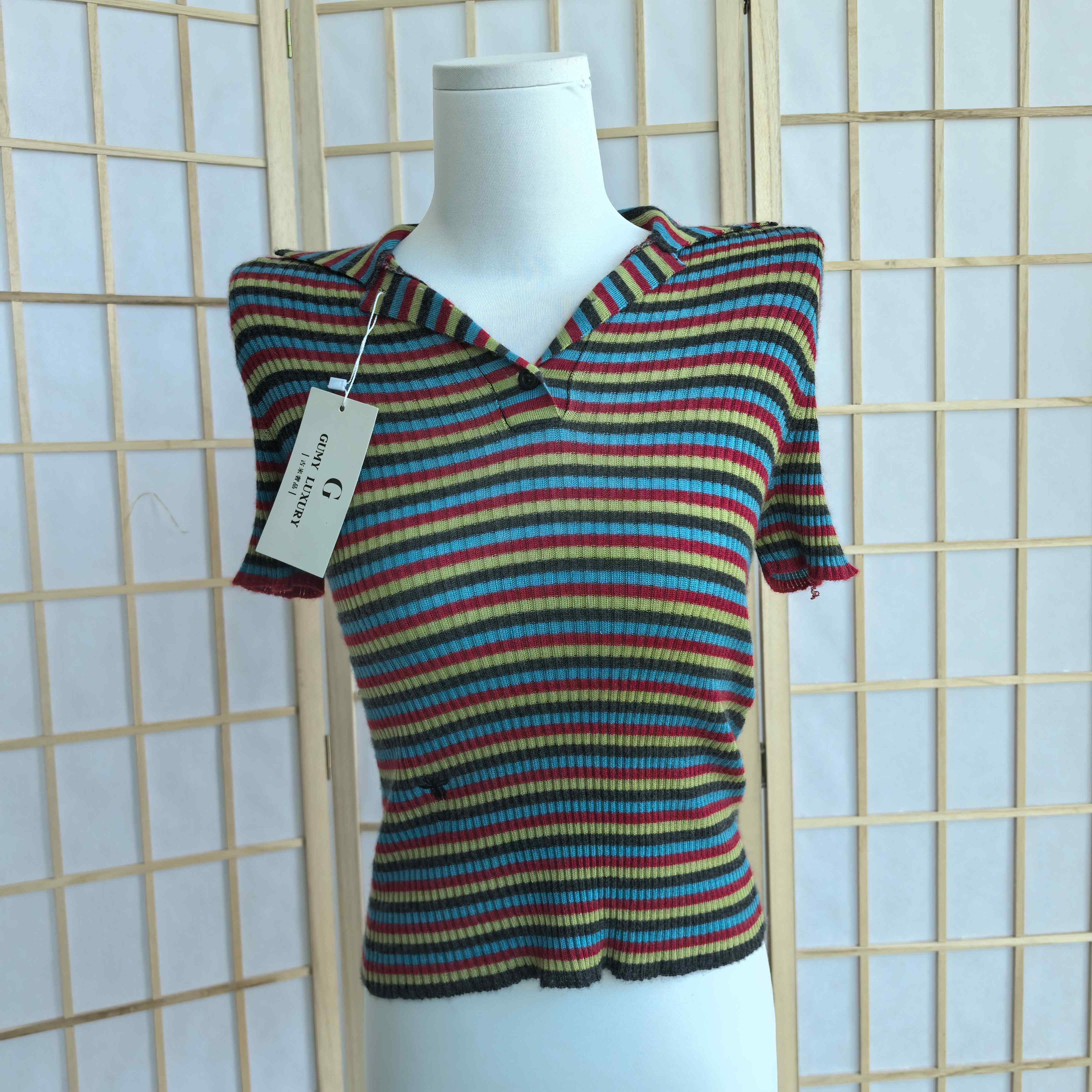 99新 DIOR/迪奥 A10590 Dior 针织短袖 98新 34码 肩宽35 胸围70